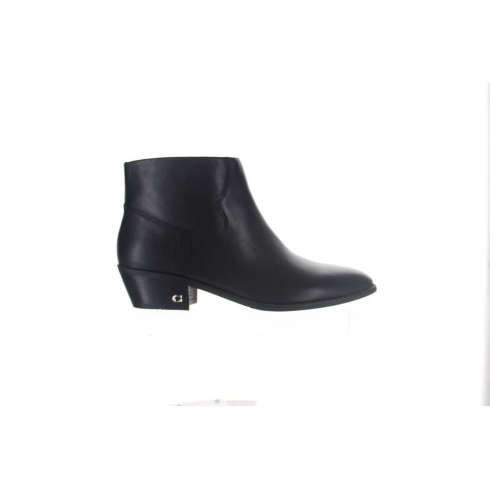 Coach Womens Dannie Black Ankle Boots Size 8 Medium (B, M)